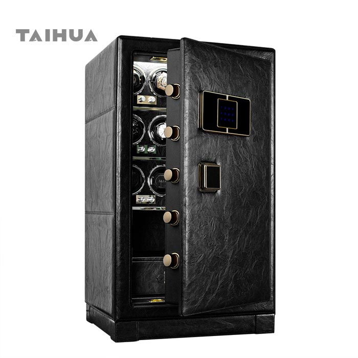 Luxury Watch Winder Anti-theft Safe Box with Fingerprint Recognition,TPD 5 Mode Control