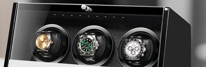 Automatic 3 Watch Winder Box