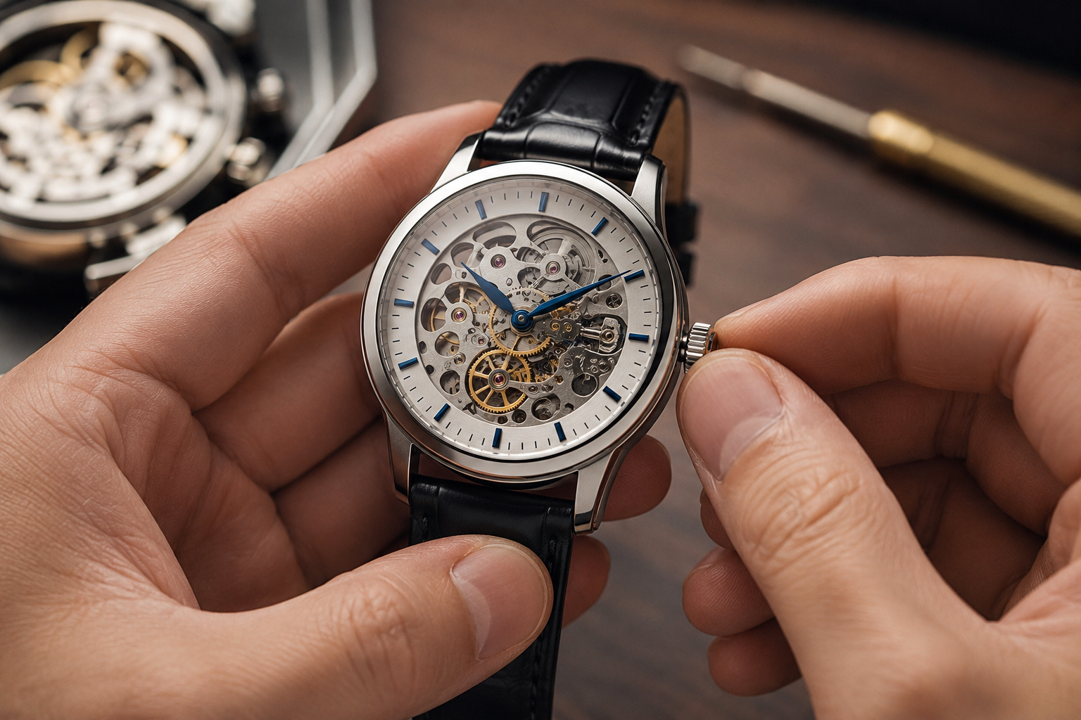 How to wind a mechanical watch